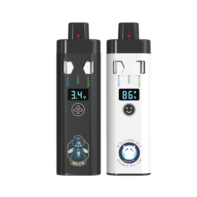 Pen Vape Pakai Minyak 2*1ml Tersuai 2*1ml Seramik 510 Minyak Dengan Paparan Skrin Pintar Pengeluar, Pembekal -Vape Murah Harga Pakai Borong Terus Kilang