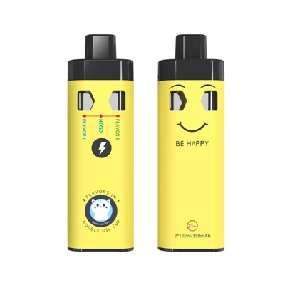 Jualan Hangat 1ml+1ml 2G Dual Chamber Distillate Disposable Vape