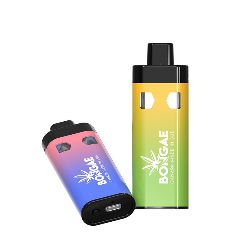 LA CBD Vaporizer Jualan Panas 1ml+1ml 2G Dual Chamber Vapor Distillate Disposable Vape Pen